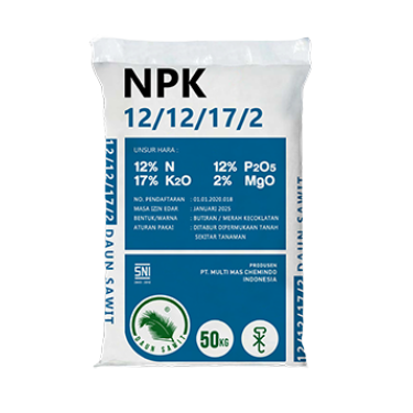 Pupuk NPK 12.12.17.2 Daun Sawit